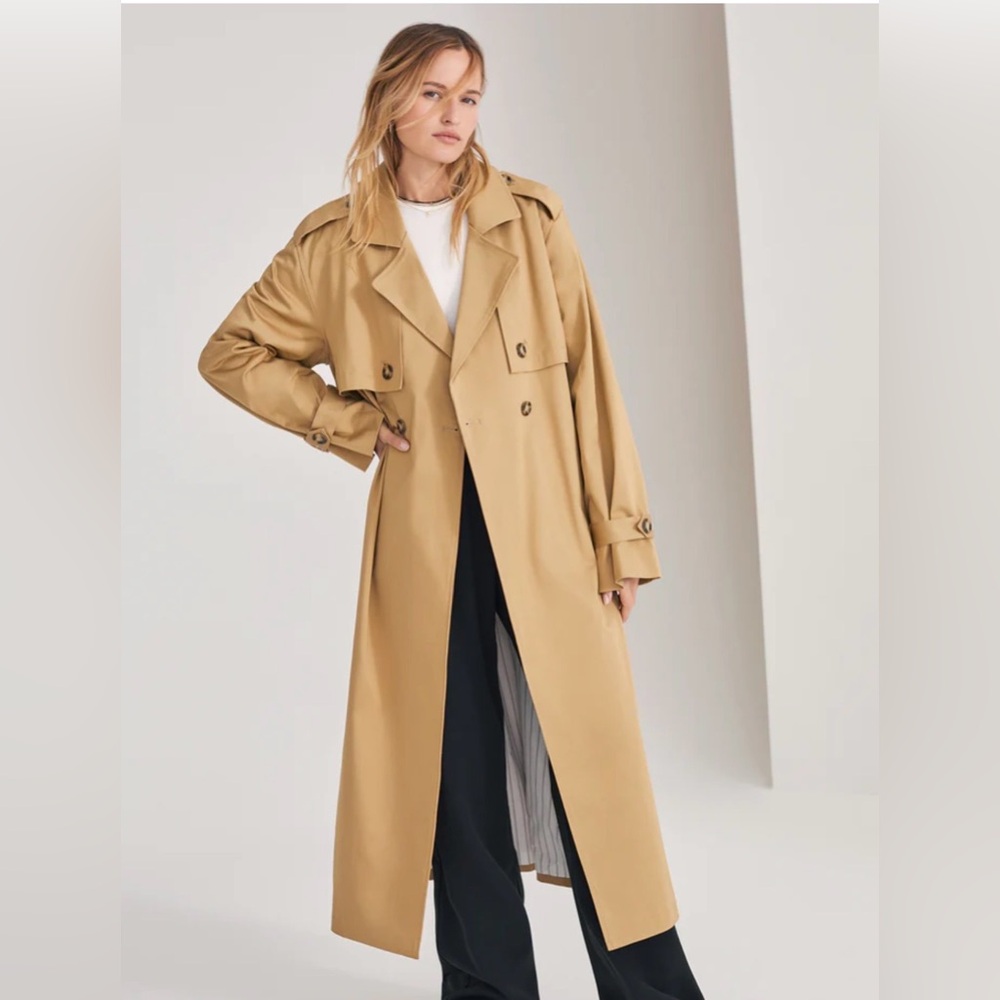 Favorite Daughter Tan Trench Coat